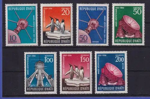 Haiti 1957 Geophysikalisches Jahr - Pinguine Mi.-Nr.493-499 A postfrisch **