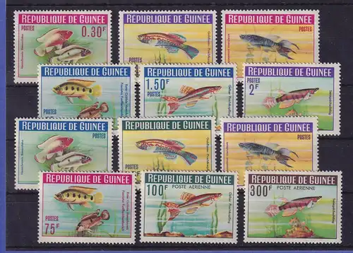 Guinea 1964 Flugpostmarken Tropische Fische Mi.-Nr. 214-225 A postfrisch **