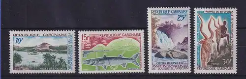 Gabun 1969 Afrika-Tourismus Mi.-Nr. 326-329 postfrisch **
