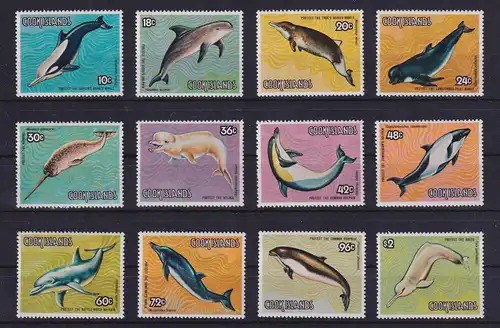 Cook Islands 1984 Wale Mi.-Nr. 958-69  Satz 12 Werte kpl. ** / MNH