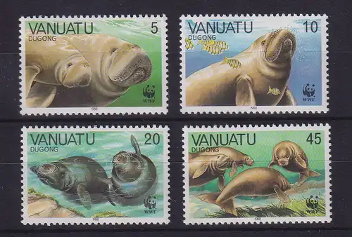 Vanuatu / Neue Hebriden 1988 Dugong Mi.-Nr. 782-85 Satz kpl. ** / MNH