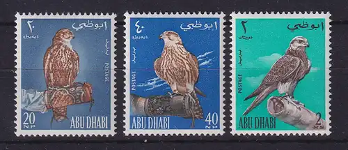 Abu Dhabi 1965 Greifvögel Mi.-Nr. 12-14 postfrisch **