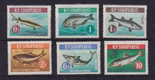 Albanien 1964 Fische Mi.-Nr. 809-814 postfrisch **
