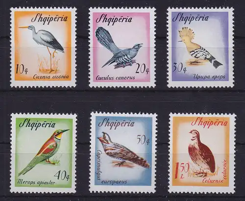 Albanien 1965 Zugvögel Mi.-Nr. 973-978 postfrisch **