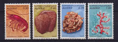 Algerien 1970 Meerestiere Mi.-Nr. 544-547 postfrisch **