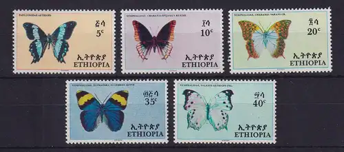 Äthiopien 1967 Schmetterlinge Mi.-Nr. 555-559 postfrisch **