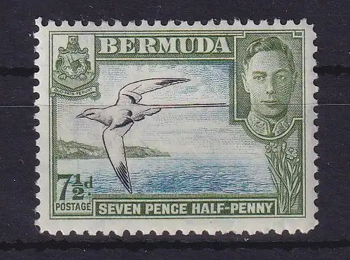 Bermuda 1938 Weißschwanz-Tropicvogel Mi.-Nr. 109 postfrisch **
