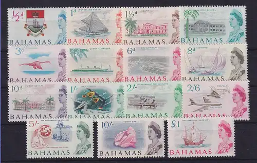 Bahamas 1965 Landestypische Motive Mi.-Nr. 209-223 postfrisch **