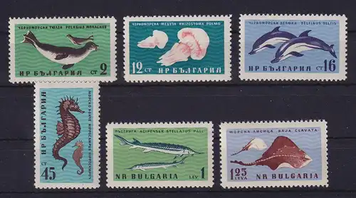 Bulgarien 1961 Meerestiere Mi.-Nr. 1243-1248 postfrisch **