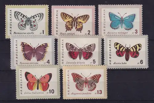 Bulgarien 1962 Schmetterlinge Mi.-Nr. 1339-1346 postfrisch **