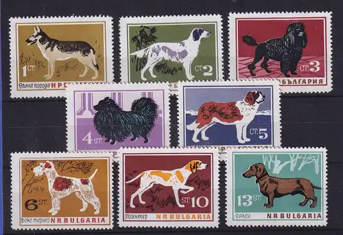 Bulgarien 1964 Hunde Mi.-Nr. 1462-1469 postfrisch **