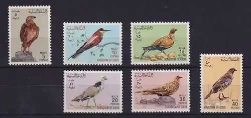 Libyen 1965 Einheimische Vögel Mi.-Nr. 178-183 postfrisch **