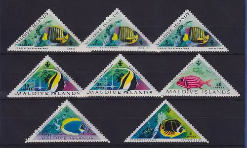 Malediven 1963 Tropische Fische Mi.-Nr. 109-116 postfrisch **