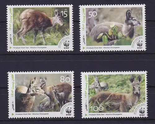 Afghanistan 2004 Inoffizielle Markenausgabe Moschus-Tiere postfrisch **