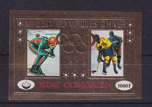 Komoren 1976 Olympische Winterspiele Innsbruck Mi.-Nr. 273 B postfrisch **