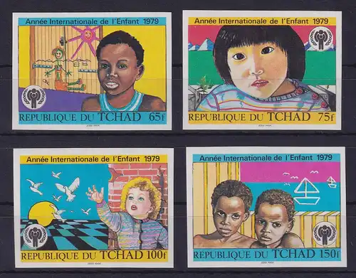 Tschad 1979 Jahr des Kindes Mi.-Nr. 856-859 ungezähnt postfrisch **