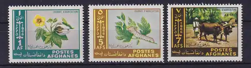 Afghanistan 1966  Tag der Landwirtschaft  Mi.-Nr. 963-965  postfrisch **