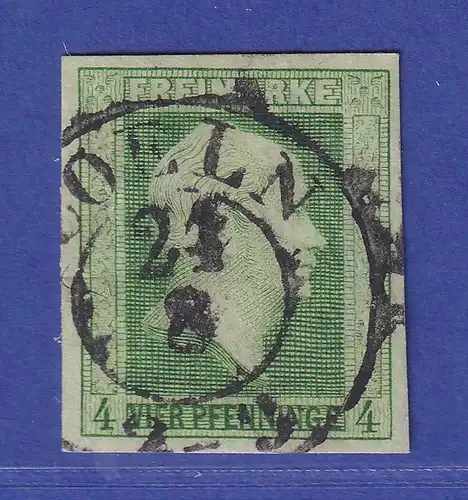 Altdeutschland Preußen König Friedrich Wilhelm IV. 4 Pfg Mi.-Nr. 5 a O COELN