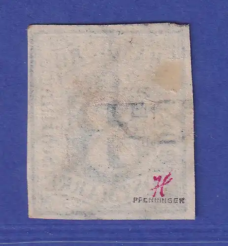 Altdeutschland Hamburg 3 Schilling Mi.-Nr. 4 gestempelt 