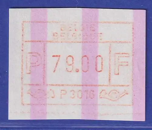 Belgien FRAMA-ATM P3016 mit ENDSTREIFEN ** hoher Wert 79,00 !!