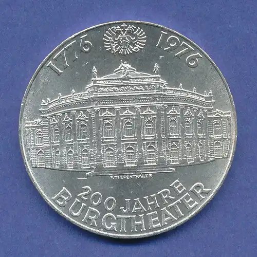 Österreich 100-Schilling Silber-Gedenkmünze 1976, Burgtheater Wien