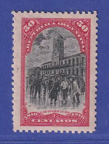 Argentinien 1910 Revolutionsgedenken 50C Mi.-Nr. 148 ungebraucht * / MLH 