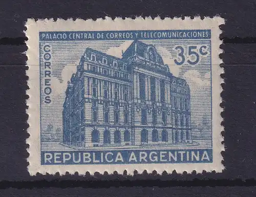 Argentinien 1945 Postgebäude Mi.-Nr. 516 X postfrisch ** / MNH 
