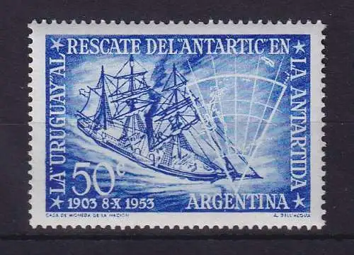 Argentinien 1953 Antarktis-Polarexpedition Mi.-Nr. 612 postfrisch ** / MNH 