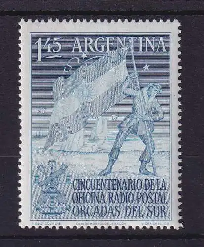 Argentinien 1954 Antarktis Postfunkstelle  Mi.-Nr. 613 postfrisch ** / MNH 