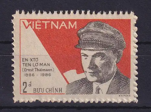 Vietnam 1986 Ernst Thälmann Mi.-Nr. 1680 postfrisch ohne Gummierung (*)