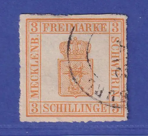 Altdeutschland Mecklenburg-Schwerin 3 S Mi.-Nr. 7 I gestempelt