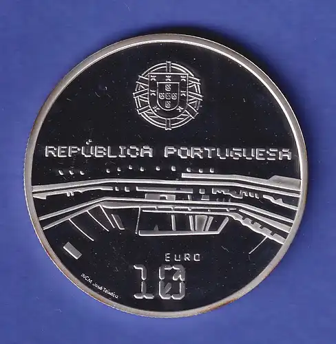 Portugal Silbermünze 10 Euro Fußball-Weltmeisterschaft 2006 PP