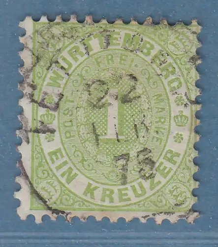 Württemberg  1 Kreuzer gez. Mi.-Nr. 43 mit Einkreisstempel TETTNANG