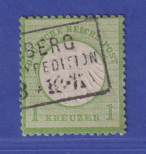 Deutsches Reich 1872 kl. Brustschild 1 Kreuzer  Mi.-Nr. 7 gestempelt