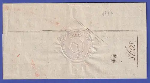 Österreich 1817 Vorphila-Brief mit Einzeiler v.GITSCHIN gel. nach Prag