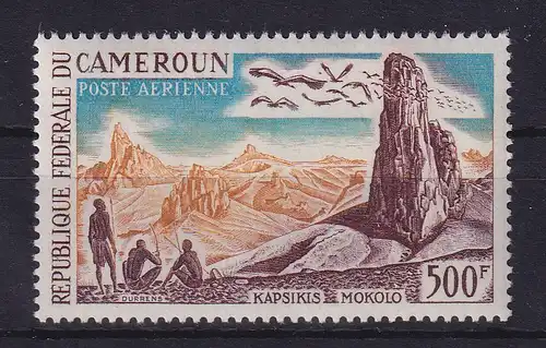 Kamerun 1962 Flugpostmarke Störche über Landschaft  Mi.-Nr. 373 postfrisch ** 