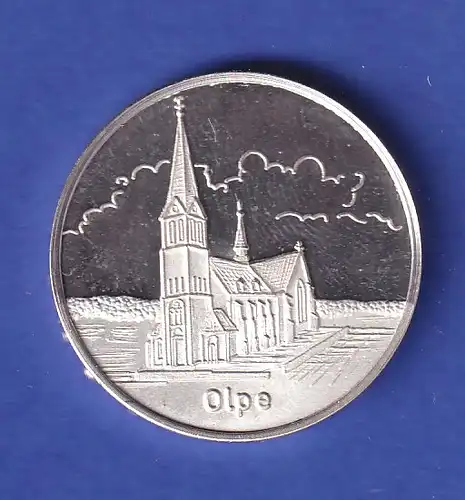 Silbermedaille Gemeinde Kürten - Kirche in Olpe