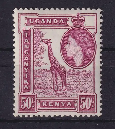 Kenya, Uganda, Tansania 1954 Giraffe Mi.-Nr. 98 postfrisch **