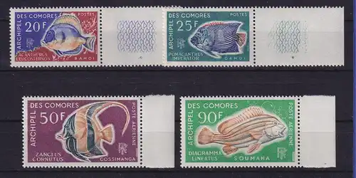 Komoren 1968 Tropische Fische Mi.-Nr. 88-91 Seitenrandstücke postfrisch **