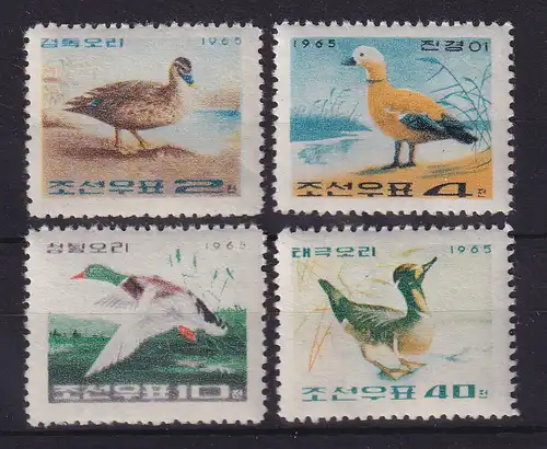 Korea Nord 1965 Enten Mi.-Nr. 662-665 A postfrisch **