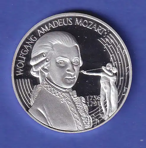 Österreich Silbermünze 25 ECU Wolfgang Amadeus Mozart 1996 PP