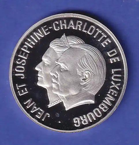 Luxemburg Silbermünze 25 ECU Jean und Josephine-Charlotte 1995 PP