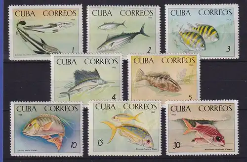 Kuba 1965 Fische Mi.-Nr. 1112-1119 postfrisch **