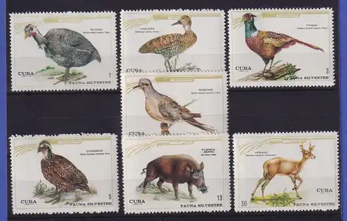 Kuba 1970 Tiere des Waldes Mi.-Nr. 1629-1635 postfrisch **