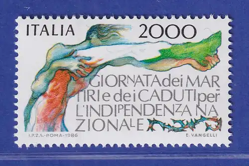 Italien 1986 Tag der für die Nationale Unabhängigkeit Gefallenen Mi-Nr.1975 **
