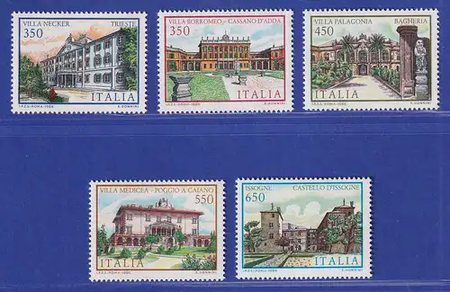 Italien 1986 Villen (VII).  Mi.-Nr. 1990-94 **