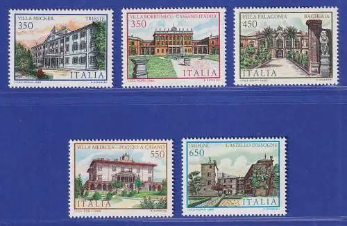 Italien 1986 Villen (VII).  Mi.-Nr. 1990-94 **