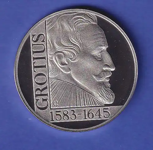 Niederlande Silbermünze 25 ECU Hugo Grotius 1995 PP