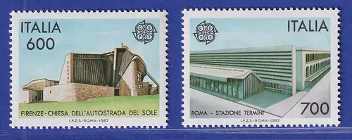 Italien 1987 Europa Moderne Architektur  Mi-Nr. 2010-11 **