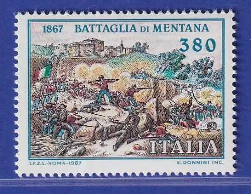 Italien 1987 Schlacht von Mentana Mi-Nr. 2028 **
